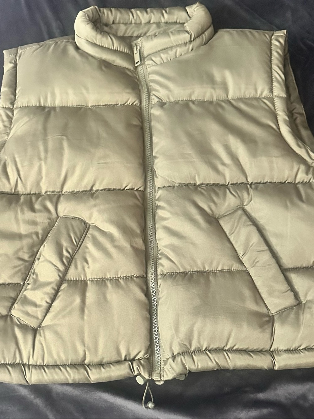 Women’s Puffer Vest - olive green